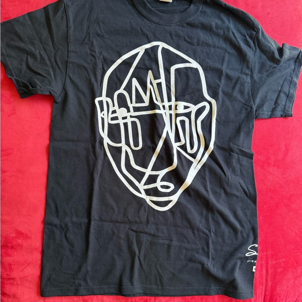 Globe Black T-Shirt with White Signature Design
